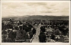 Pocatello Idaho ID Center St. c1950 Real Photo Postcard