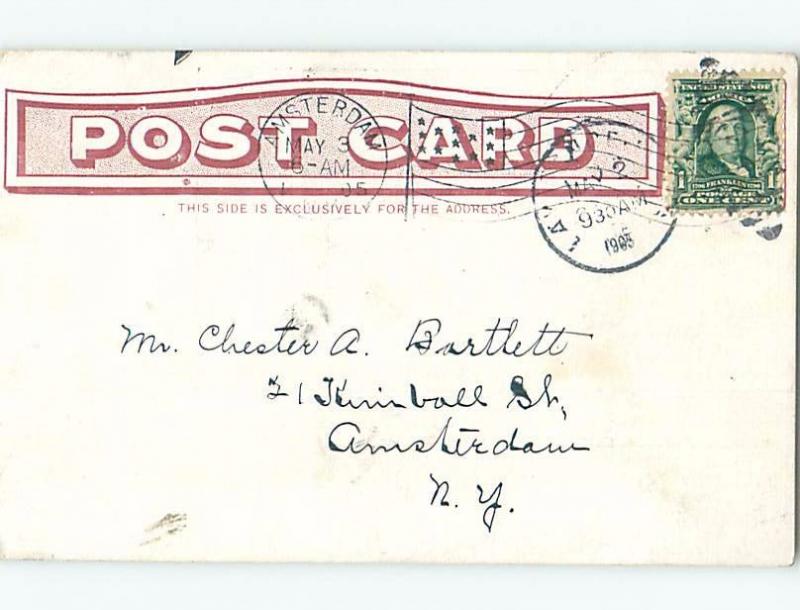 Pre-1907 POST OFFICE Lawrence Massachusetts MA A3576