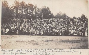 Haverhill Massachusetts Charles K Fox Party at Lake Real Photo Postcard AA75310