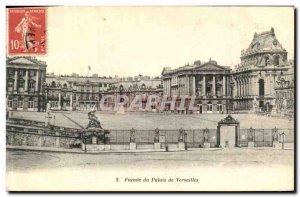 Old Postcard Facade of the Palace of Versailles