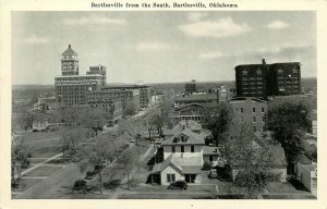 1930s Bartlesville Oklahoma South Birdseye View Graycraft Postcard 26-4
