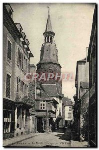 Old Postcard Dinan Street of & # 39Horloge