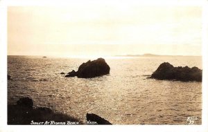 RPPC, WA Washington  SUNSET AT ROSARIO BEACH   c1940's Ellis 99 Postcard