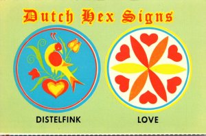 Ppennsylvania Dutch Hex Signs Distelfink & Love