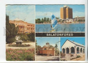 450477 HUNGARY 1982 year Balatonfured real posted to Germany postcard