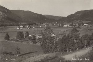 Meldal Norway Panorama Rare Aerial Real Photo Postcard