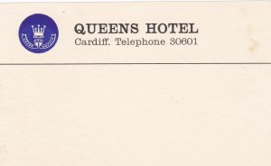 England Cardiff Royal Hotel Vintage Luggage Label sk3437
