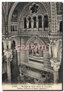 Old Postcard Lyon Basilica of Our Lady of Fourviere Chart Orsel and upper Tri...