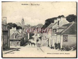 Postcard Old Mamers Rue Fort