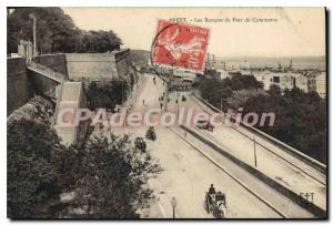 Postcard Old Brest Ramps port of Commerce