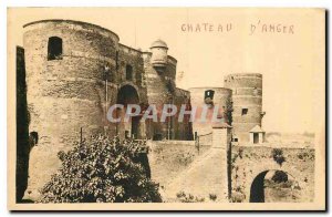 Old Postcard Angers Maine et Loire the Between the castle