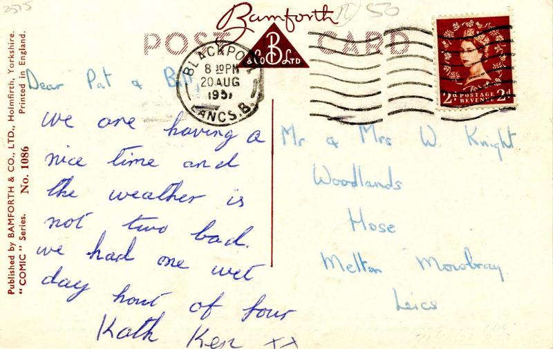 Comic - Rescue the Perishing. #1086 Bamforth Comic Series