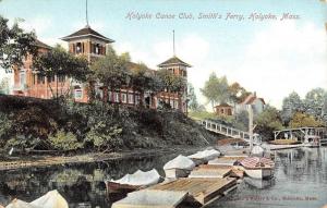 Holyoke Massachusetts Canoe Club Harbor View Antique Postcard K64194