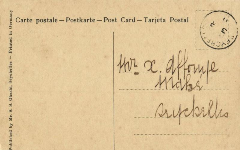 seychelles, VICTORIA, Carnegie Library (1911) Postcard