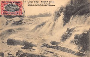 Belgian Congo Choto de la Pozo Azul Waterfall vintage postcard B980