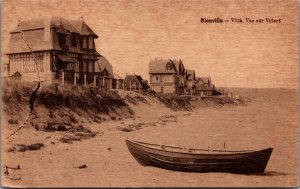 France Blonville-sur-Mer Villa Vue sur Villers Vintage Postcard C003