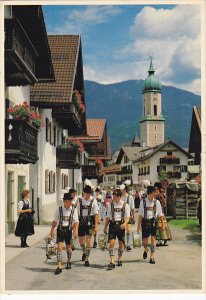 Local Musicians In Costume Bavaria Germany