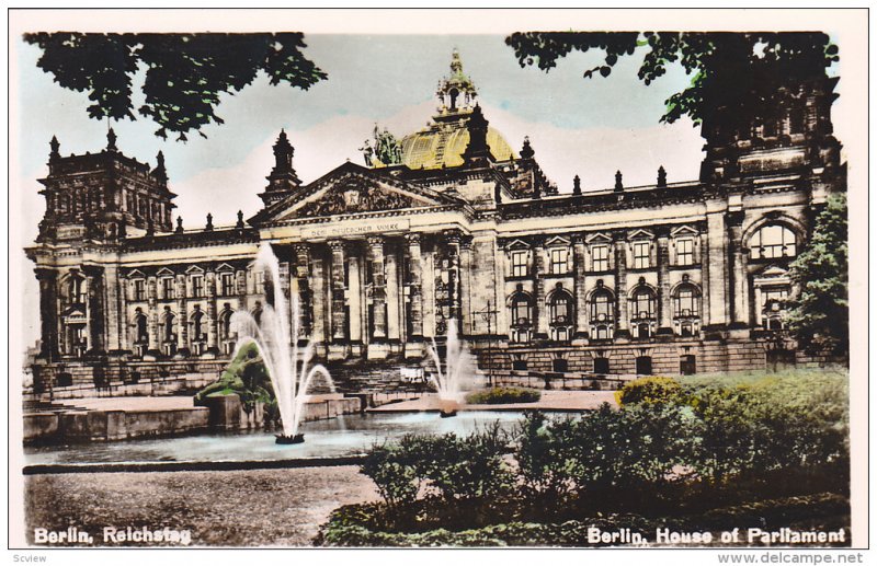 RP: BERLIN, Germany,1940s ; House of Parliament