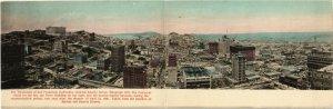 PC CPA U.S. , CA, PANORAMA OF SAN FRANCISCO, Vintage DOUBLE Postcard (b22131)