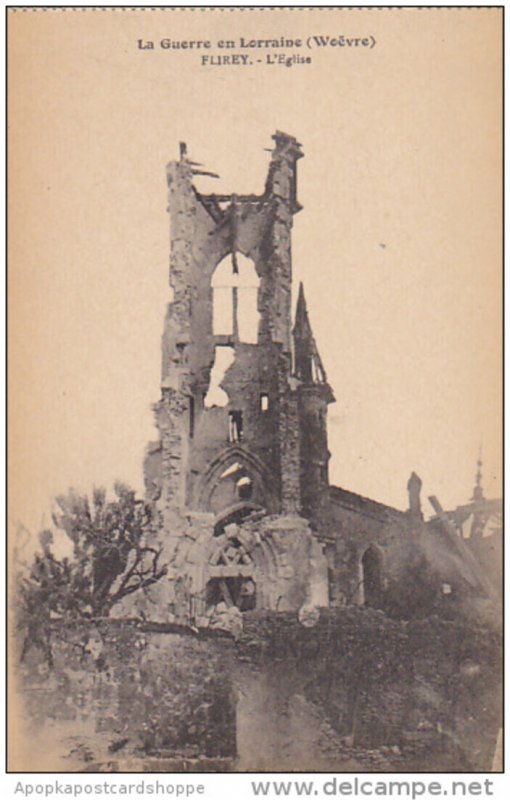 France La Guerre en Lorraine Flirey L'Eglise