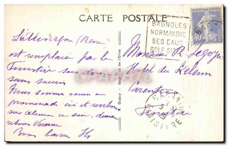 Old Postcard Bagnoles De L Orne Vue Generale du Lac