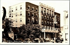 RPPC View of Hotel Beecher, Somerset KY Vintage Postcard A49