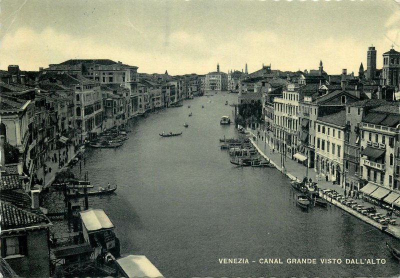 Italy The grand canal seen from above Postcard