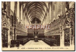 Old Postcard Albi Cathedrale Sainte Cecile Choir