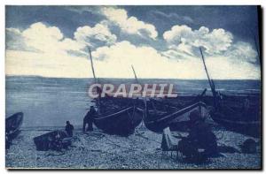 Postcard Old Fishing Boat