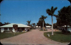 Sarasota Florida FL Motel 1950s-60s Postcard