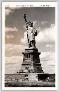 RPPC Statue Of Liberty NY Wm Frange Photo New York Postcard L28