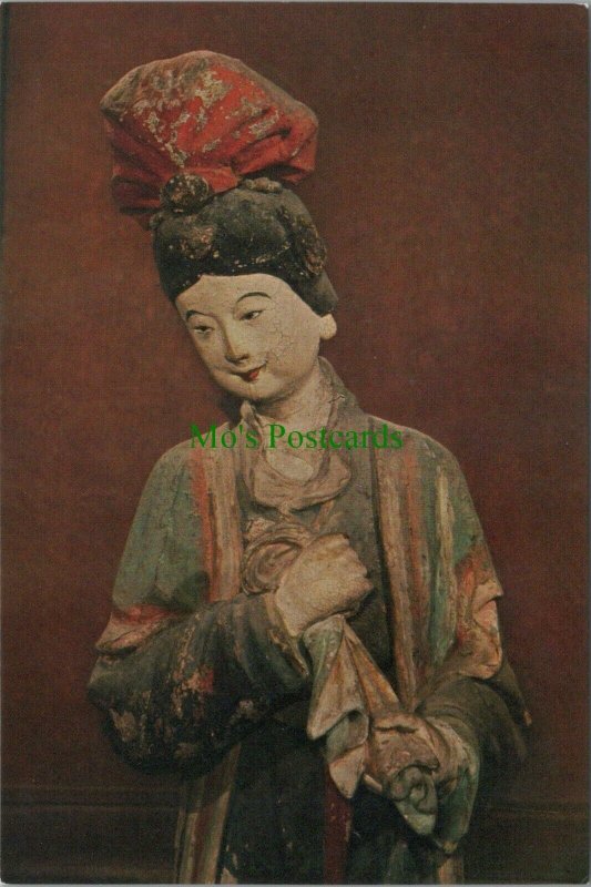 China Postcard - Sculpture in The Sheng Mu Hall   RR8838 