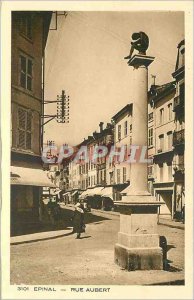 Old Postcard Epinal Rue Aubert