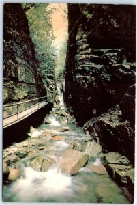 Postcard - The Flume Gorge, Franconia Notch, White Mountains - Lincoln, N. H.