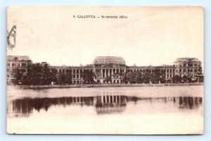 Postcard India Calcutta Secretariat Office c1924 H21