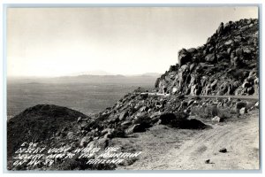 c1940's Desert View Where The Desert Meets Mountains AZ RPPC Photo Postcard