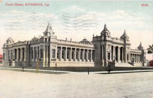 Riverside California~Riverside County Court House~1910 Postcard