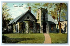 1910 A View Of Episcopal Chapel Lawrence Kansas KS Posted Antique Postcard