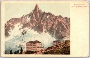 Montanvert Et Les Aiguilles Du Dru France Mountain Alps Postcard