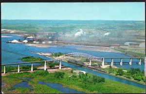 Ontario SOO LOCKS Close Up View of the New International Bridge 1950s-1970s