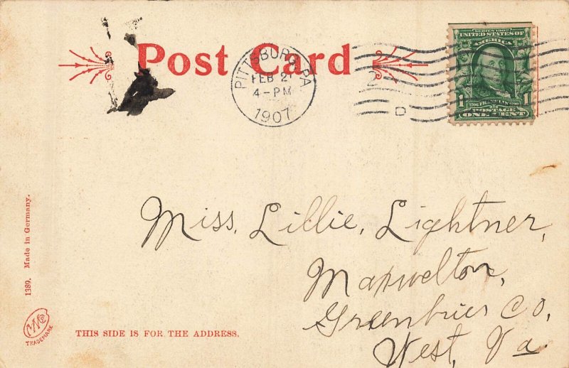 Pittsburgh Pennsylvania~Zoo Highland Park~1907 Metropolitan News Photo Postcard