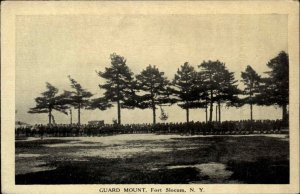 Fort Slocum NY Guard Mount c1910 Postcard