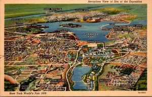 New York World's Fair 1939/40 Aeroplane View Of Site Of The Exposition C...