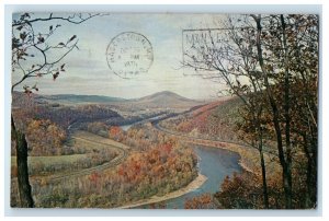 c1970s The Potomac River From Prospect Peak Berkeley Springs WV Postcard