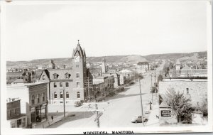 Minnedosa Manitoba MB Bajus Bros Dog Sweet Caporal Unused RPPC Postcard G44