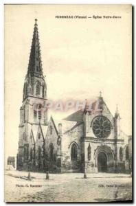 Postcard Old Mirebeau Notre Dame Church