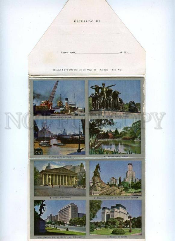 168095 Argentina BUENOS AIRES ADVERTISING Booklet w/ 10 Photo