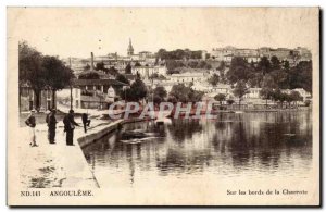 Angouleme Old Postcard On the banks of the Charente