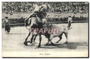 Old Postcard Bullfight Bullfight A picnic