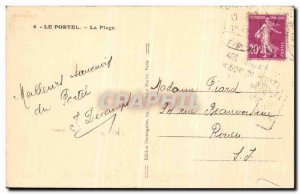 Old Postcard Le Portel The Beach